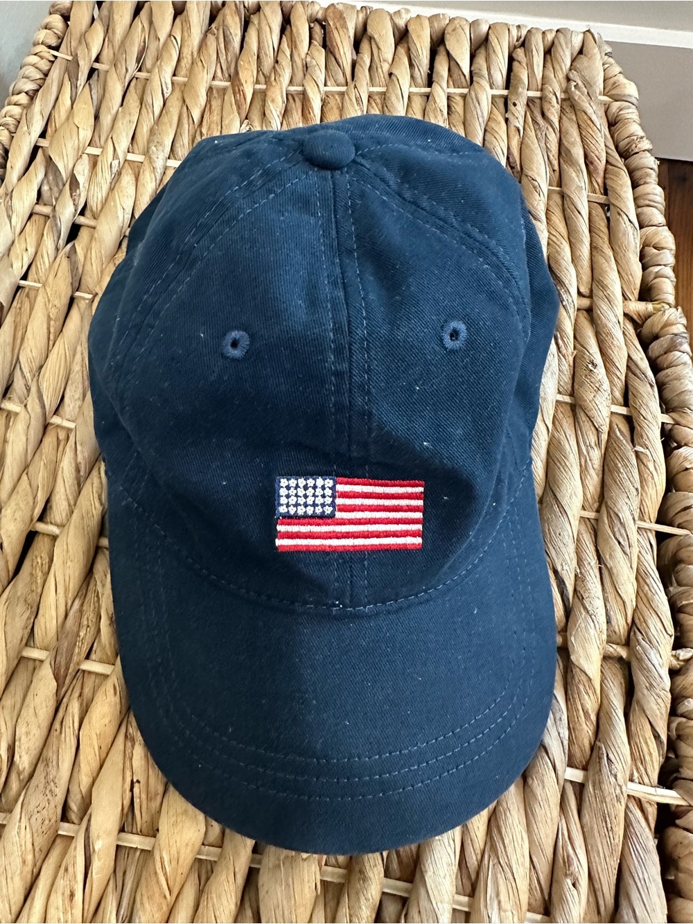 J. Crew Navy Blue Cotton One Size Baseball Cap